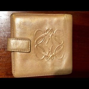 Loewe gold wallet